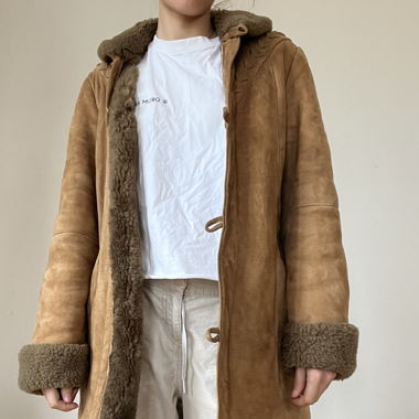100% real leather coat