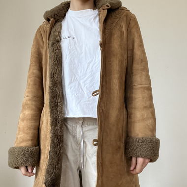 100% real leather coat