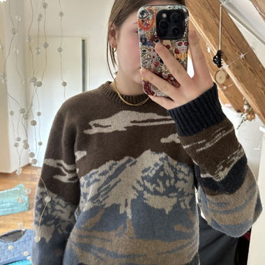 Sweater with Mountain View