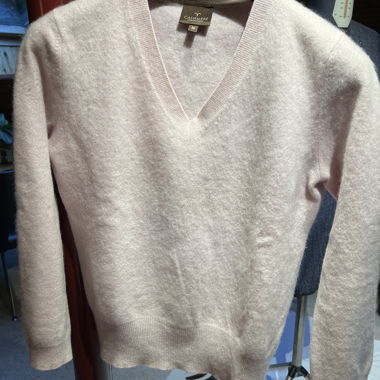 Maglione in cashmere rosa
