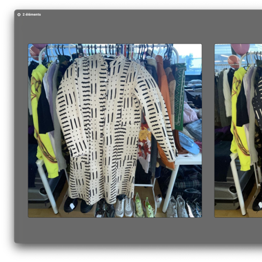 kimono trapuntato reversibile