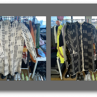 kimono trapuntato reversibile
