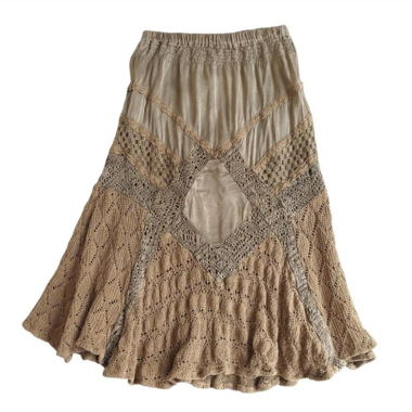 90S GONNA MAXI LAVORATA A MAGLIA GRAZIOSA