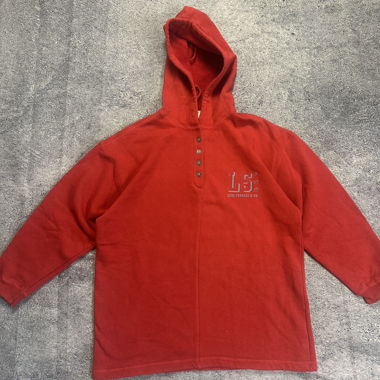 Felpa rossa Levi's con patta con bottoni