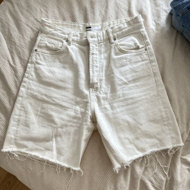 White Long Shorts 