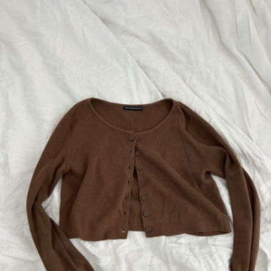 brown Button-up Sweater