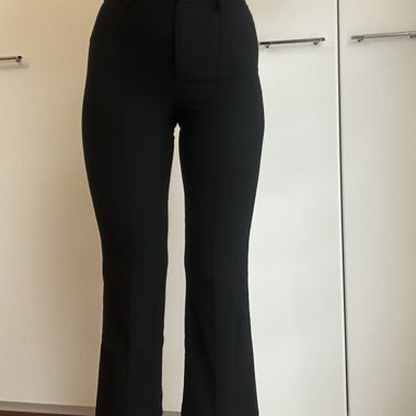 Pantalone a zampa nero Bershka Buisness