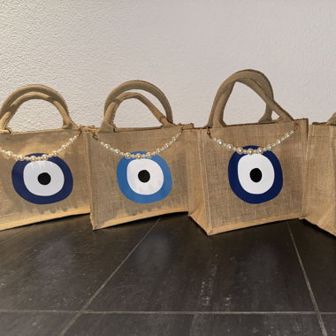 Jutetaschen - Nazar Auge