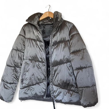 Massimo Dutti graue Puffer-Jacke S