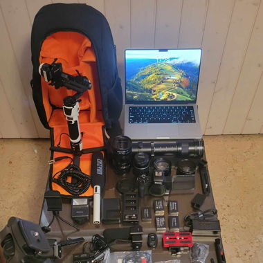 Komplettes Kit für Video und Fotografieproduzenten