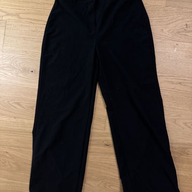 Wide fabric trousers