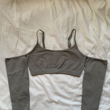 Crop top à manches longues