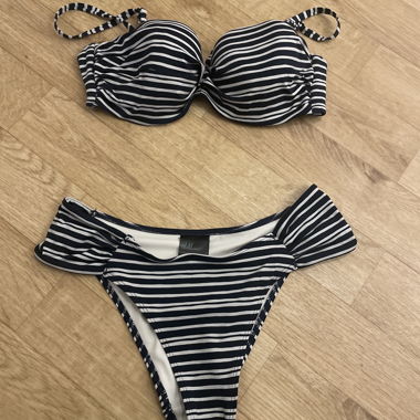 Bikini blau/weiss