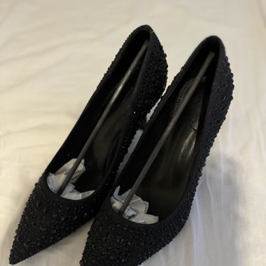 Heels mit Glitzer/ Diamanten