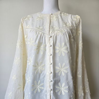 FABIENNE CHAPOT BLUSE; CREME; GRÖSSE 40; GUTER ZUSTAND