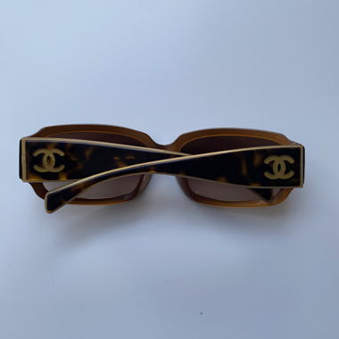 Chanel Vintage Sonnenbrille mit Leopardenmuster