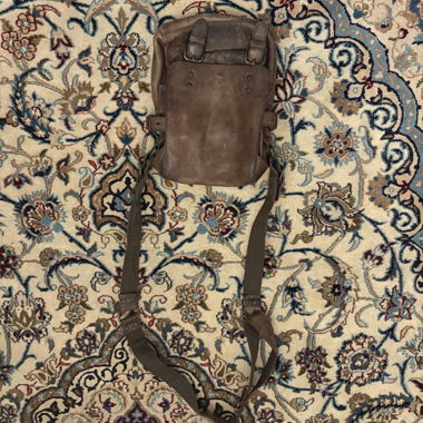 Sac à dos en cuir avec bretelles