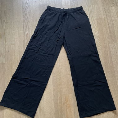 Pantaloni in lino neri