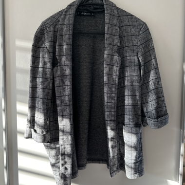 Grey cotton blazer