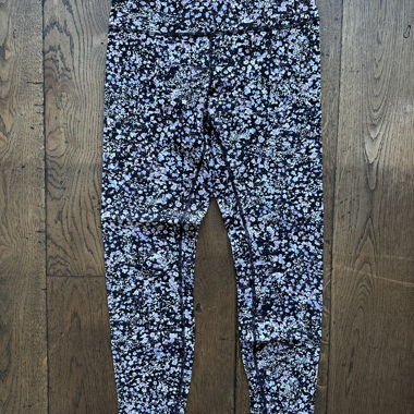 Legging Lululemon Noir fleuri T8