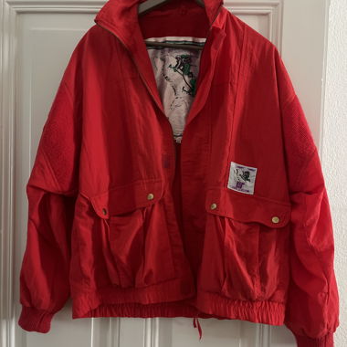 Giacca vintage leggera rossa