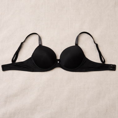 Reggiseno Nero con Bretelle Glitter