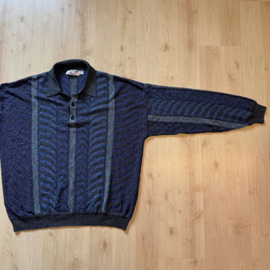 Maglione Vintage in Maglia con Colletto