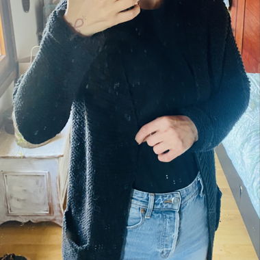 Schwarze Jacke