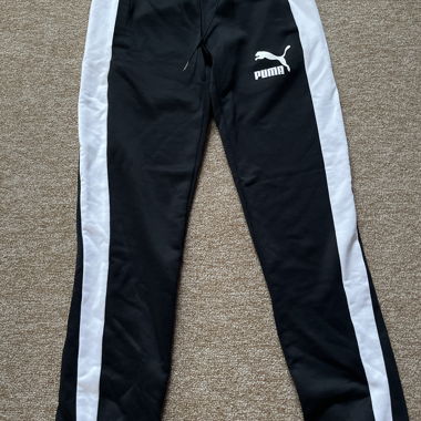 Pantalon de training Puma noir et blanc