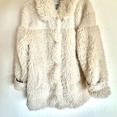 Cappotto in ecopelliccia avorio NVLT taglia M - Con etichetta