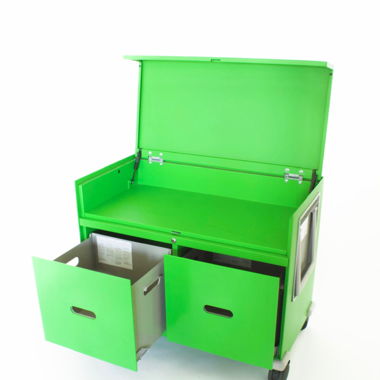 Vitra « Double Roll-Container » (Vert)