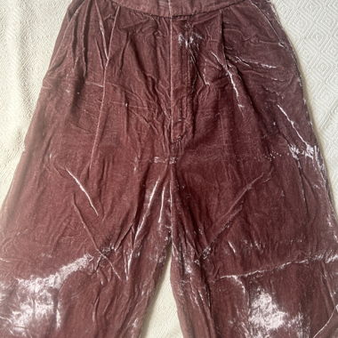 Mango Velvet Pants Size 36