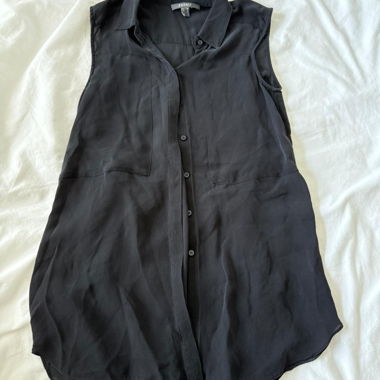 Esprit sleeveless black blouse