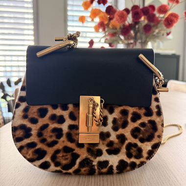Borsa a tracolla Chloé leopardata