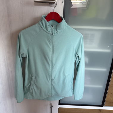 Mint-Fleece-Zipjacke