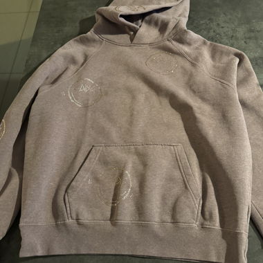 Sweatshirt altrosa mit Strass
