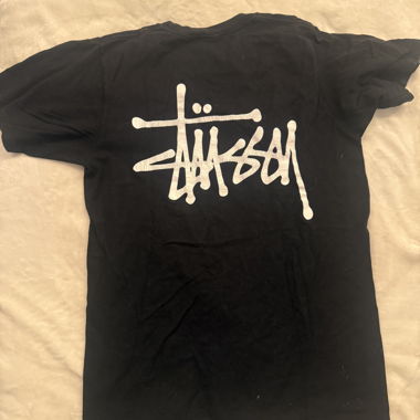 Schwarzes Stüssy T-Shirt