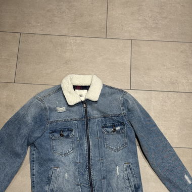 Gefütterte Jeansjacke