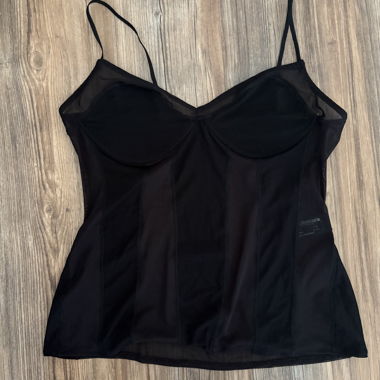 Zara Black Thin-Strap Top