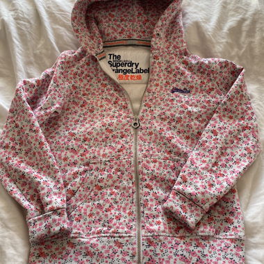 Sweat à capuche Superdry imprimé fleurs