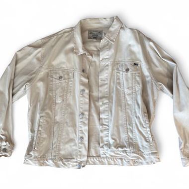 Vintage Jeansjacke beige