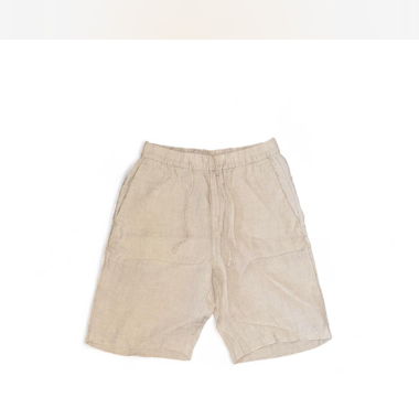 shorts in lino crema