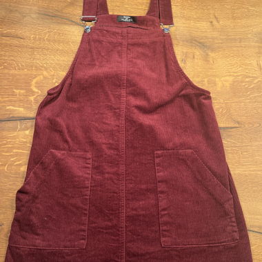 Bershka Cord Pinafore Dress