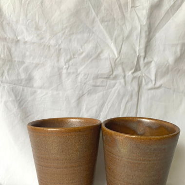 2 Stoneware Mugs