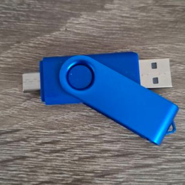 Chiavetta USB e USB C blu 4GB