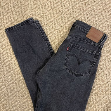 Grey wash levis jeans