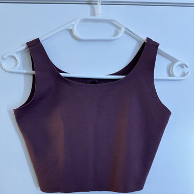 braunes basic Crop Top