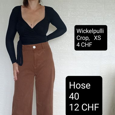 High Waist Hose braun