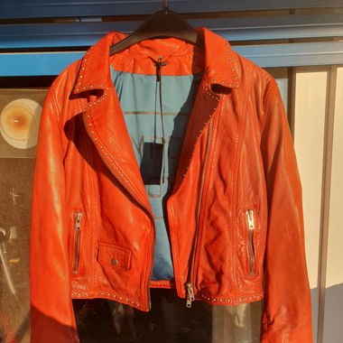 Veste en cuir mi-saison 