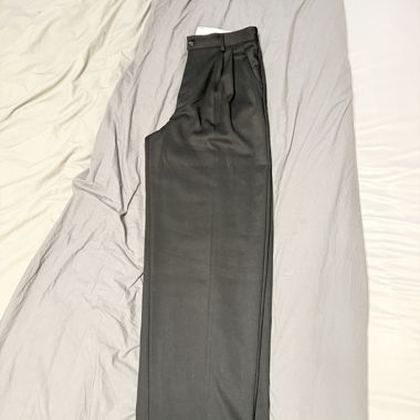 Bershka black fabric trousers